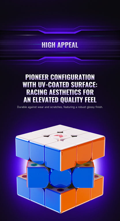 QiYi X-Man XT3 V1 3x3 Pioneer UV – MagLev Speedcube mit UV-Coating & Core-Magnetsystem